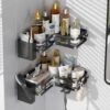 Bathroom skin care rack